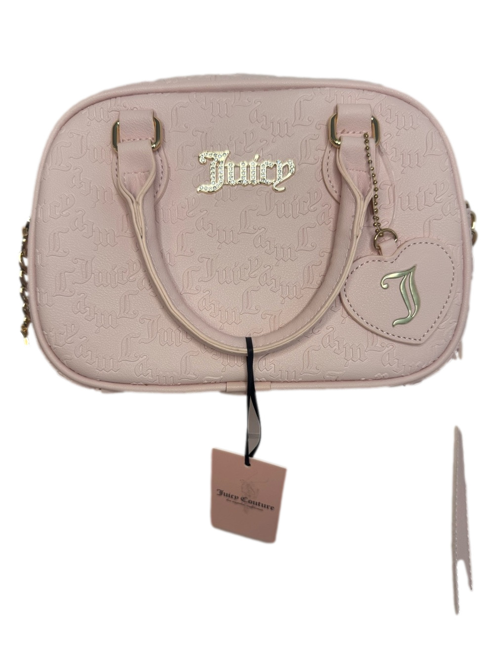 #386 Juicy Couture NWT Pep in Her Step Crossbody Two-Way Bag Powder Blush